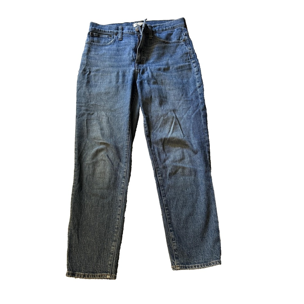Madewell Jeans Womens 30 T Blue Medium Wash Classic Straight Stretch AF720 DENIM